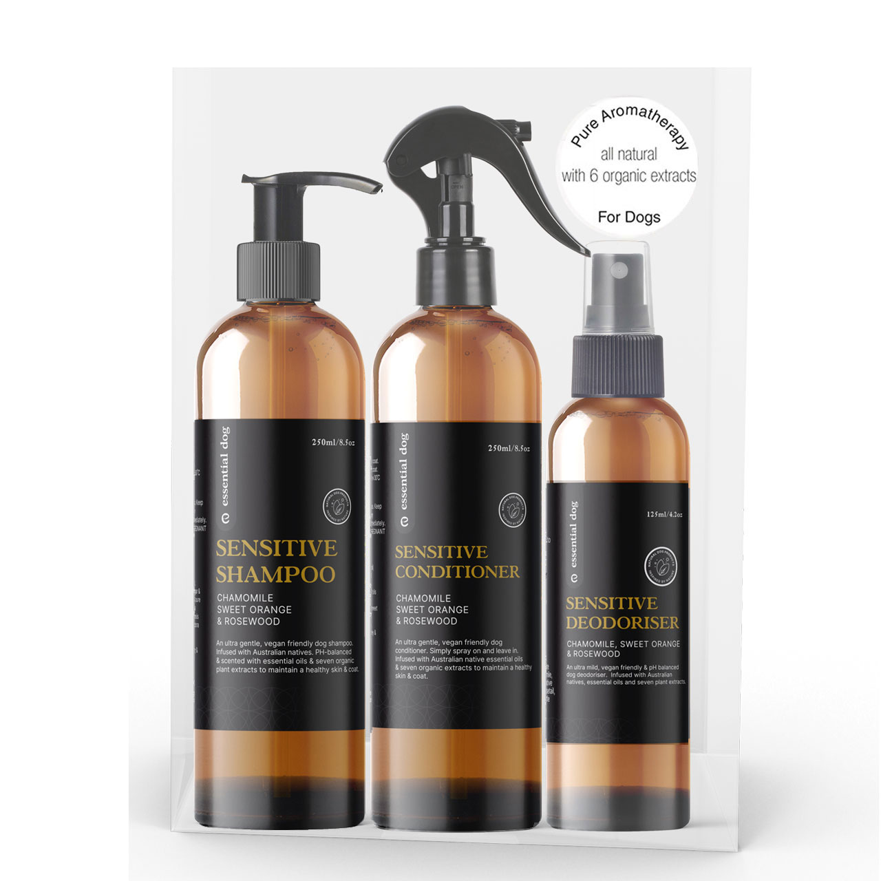 Sensitive Dog Shampoo: Chamomile, Sweet Orange & Rosewood-3
