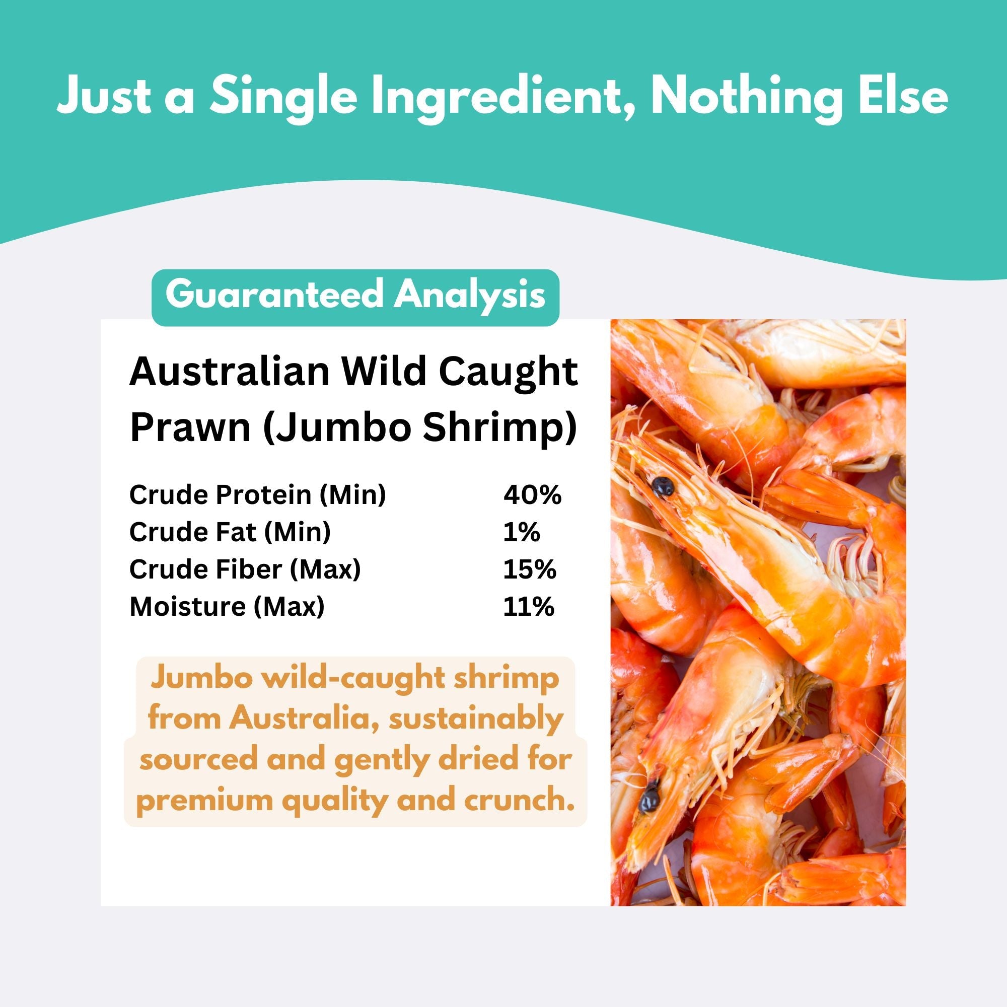 Wild-Caught Australian Jumbo Prawn Dog Treats