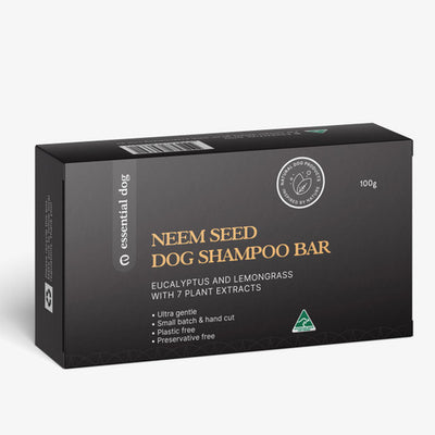 Solid Dog Shampoo Bar: Neem Seed, Lemongrass and Eucalyptus