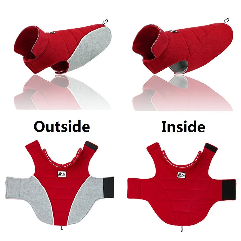 High Quality Dog Clothes Reversible Dog Winter Coat