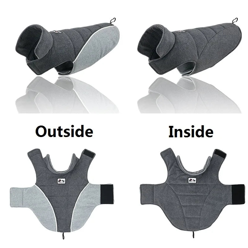 High Quality Dog Clothes Reversible Dog Winter Coat