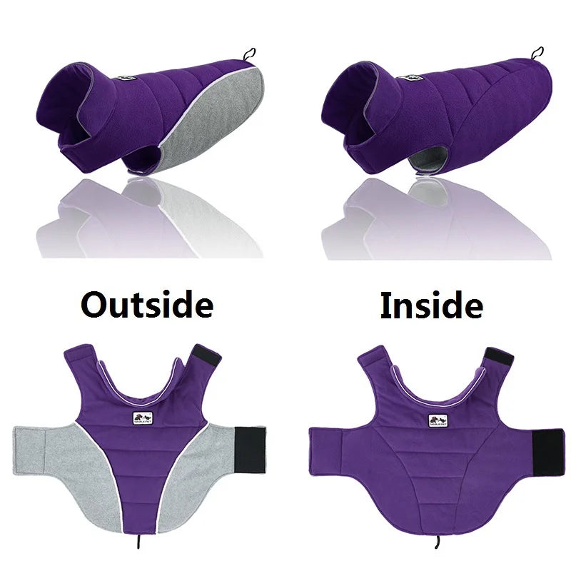 High Quality Dog Clothes Reversible Dog Winter Coat