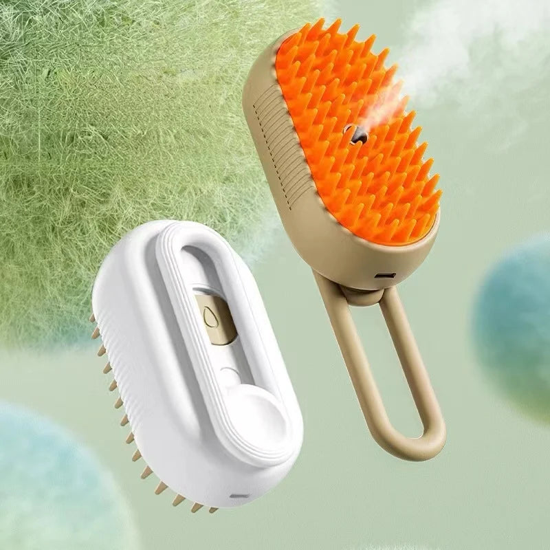 Cat And Dog Pet Steam Spray Massage Brush Comb