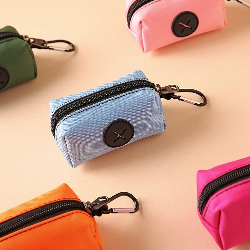 Dog Poop Bag Holder with Carabiner Clip