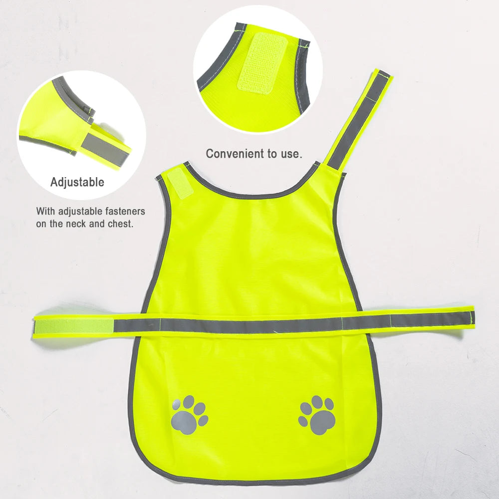Dog Reflective and Fluorescent High Visibility Dog Jacket