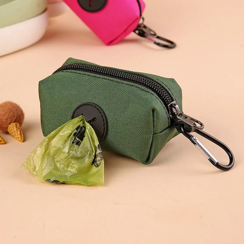 Dog Poop Bag Holder with Carabiner Clip