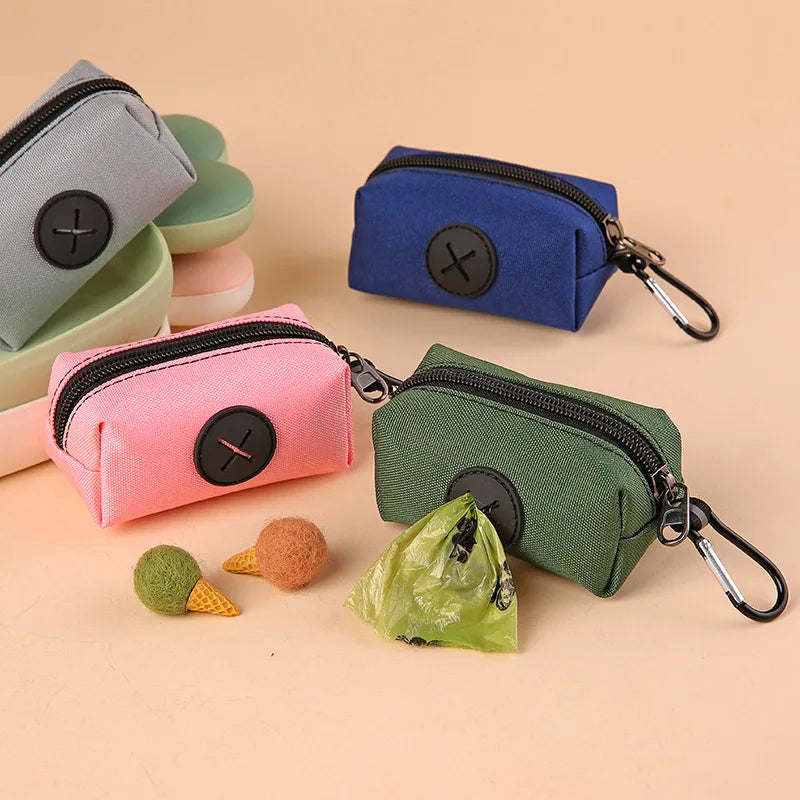 Dog Poop Bag Holder with Carabiner Clip
